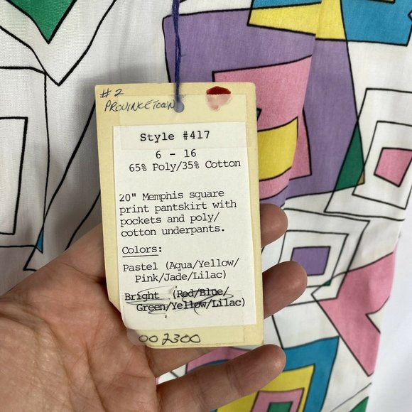 Vintage David Smith Skirt Skort (Shorts) 60s 70s Geometric Pattern Small SOLD - Picture 4 of 7